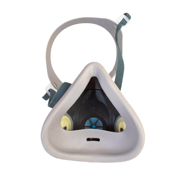 RESPIRADOR ERGONIC 100 TPR MEDIO ROSTRO NEGRO/ GRIS - STEELPRO - Imagen 4