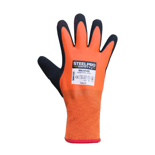 GUANTE MULTIFLEX MW102 WARM TOTAL LATEX /LATEX SANDY NARANJA - STEELPRO - Imagen 2
