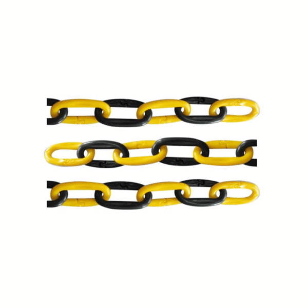 CADENA DE SEGURIDAD DELIMITADORA 8MM Y 6MM - AMARILLO Y NEGRO