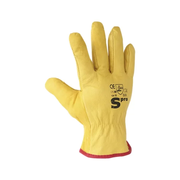 GUANTE CONDUCTOR CUERO AMARILLO | SPRO - Imagen 2