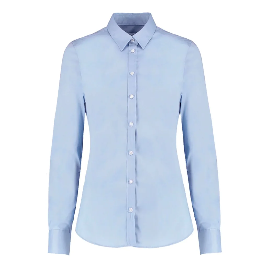 CAMISA OXFORD MUJER M/LARGA CELESTE