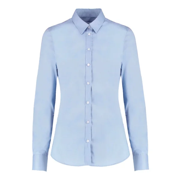 CAMISA OXFORD MUJER M/LARGA CELESTE