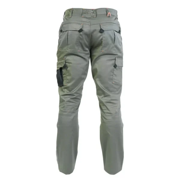 PANTALON CARGO HW DAKOTA SPANDEX VERDE OLIVA - HARDWORK - Imagen 2