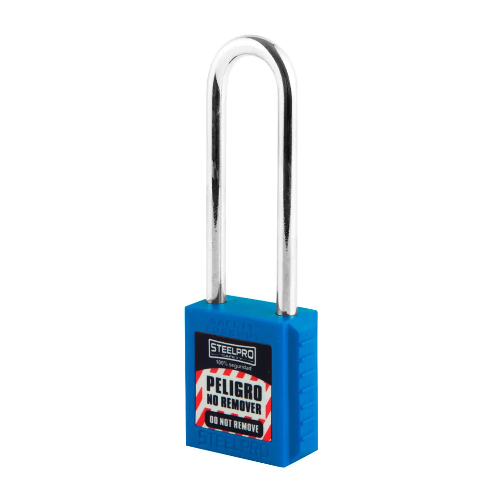 CANDADO LOCK OUT X10 LONG STEELPRO AZUL