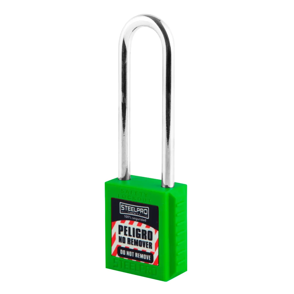 CANDADO LOCK OUT X10 LONG STEELPRO VERDE
