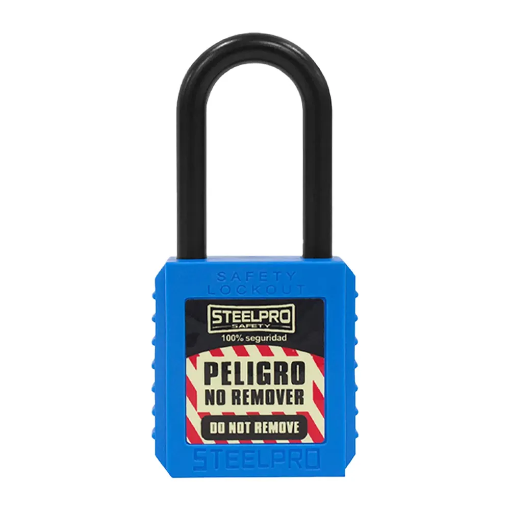 CANDADO X10 DIELECTRICO AZUL STEELPRO