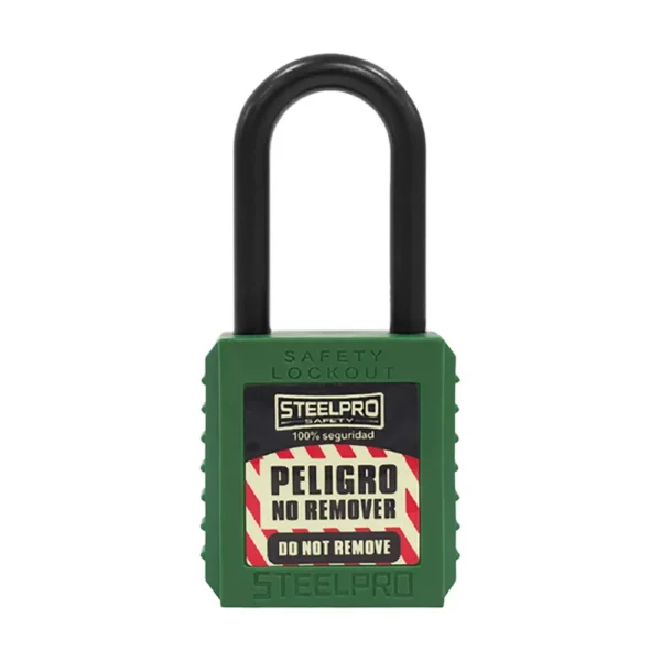 CANDADO X10 DIELECTRICO VERDE STEELPRO
