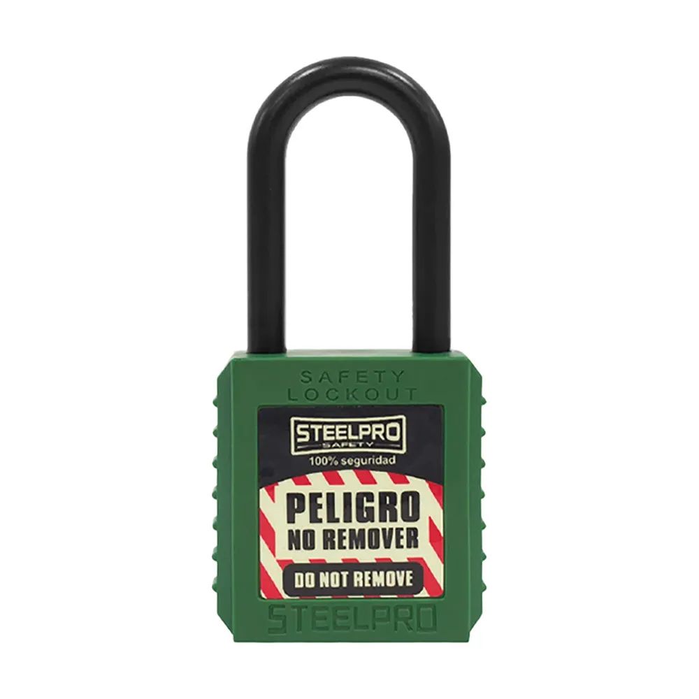 CANDADO X10 DIELECTRICO VERDE STEELPRO