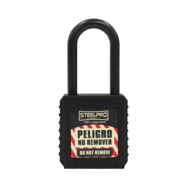 CANDADO X10 DIELECTRICO NEGRO STEELPRO