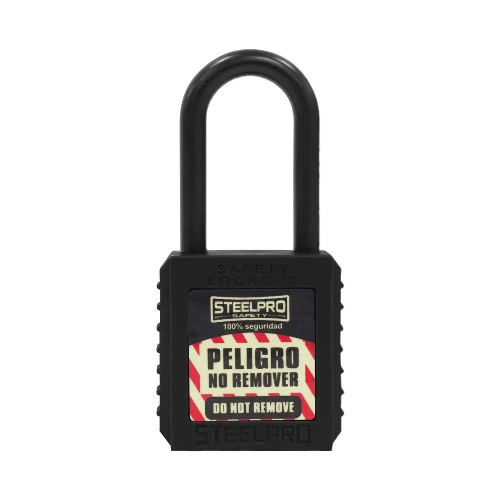 CANDADO X10 DIELECTRICO NEGRO STEELPRO