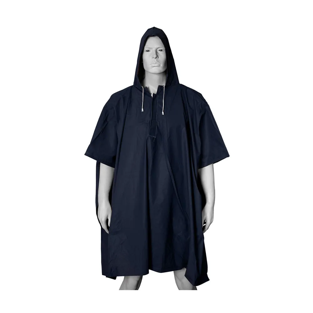 PONCHO PVC LIVIANO 1.25m X 1.00m AZUL- STEELPRO