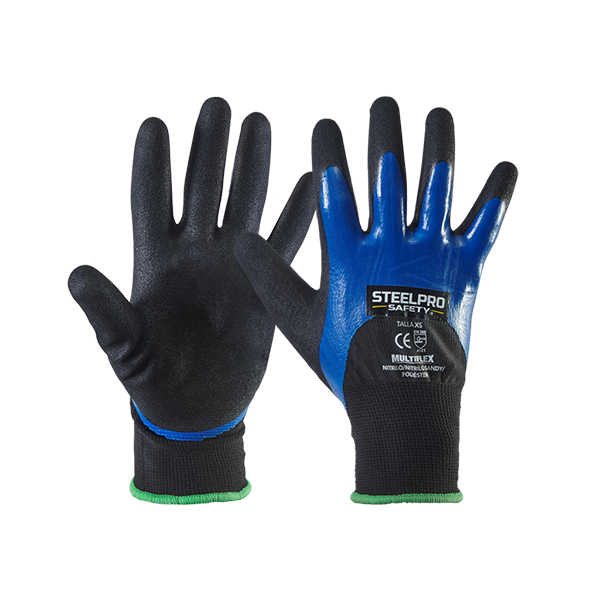 GUANTE MULTIFLEX NITRILO/ NITRILO SANDY - STEELPRO