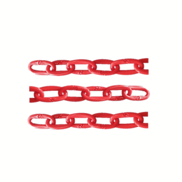 CADENA DE SEGURIDAD DELIMITADORA 8MM Y 6MM - ROJO