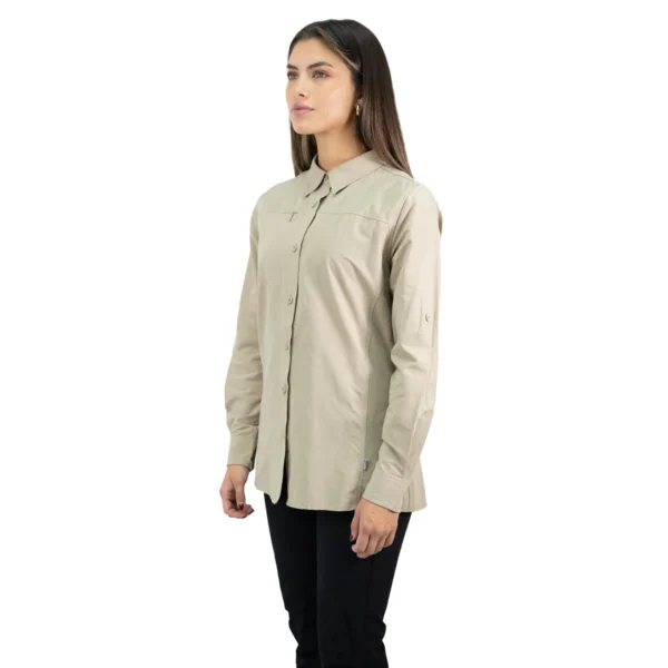 CAMISA HW DUCK DRY MUJER BEIGE - HARDWORK - Imagen 3