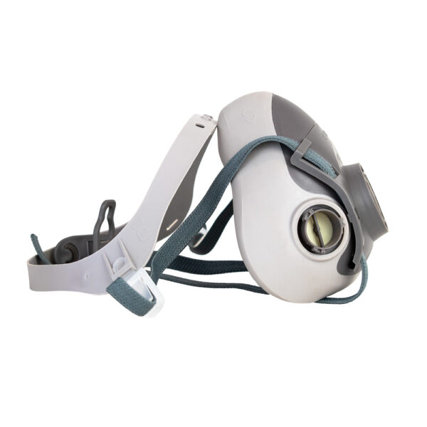 RESPIRADOR ERGONIC 100 TPR MEDIO ROSTRO NEGRO/ GRIS - STEELPRO - Imagen 2