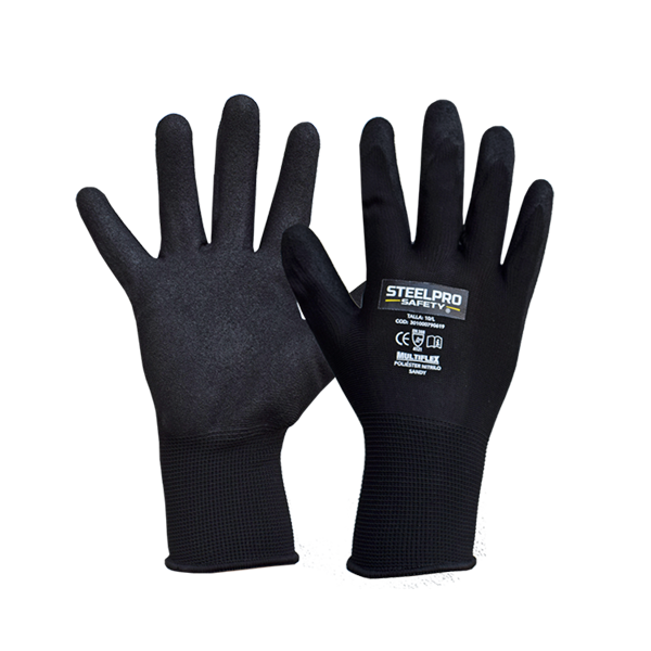 GUANTE MULTIFLEX POLIESTER NITRILO SANDY - STEELPRO