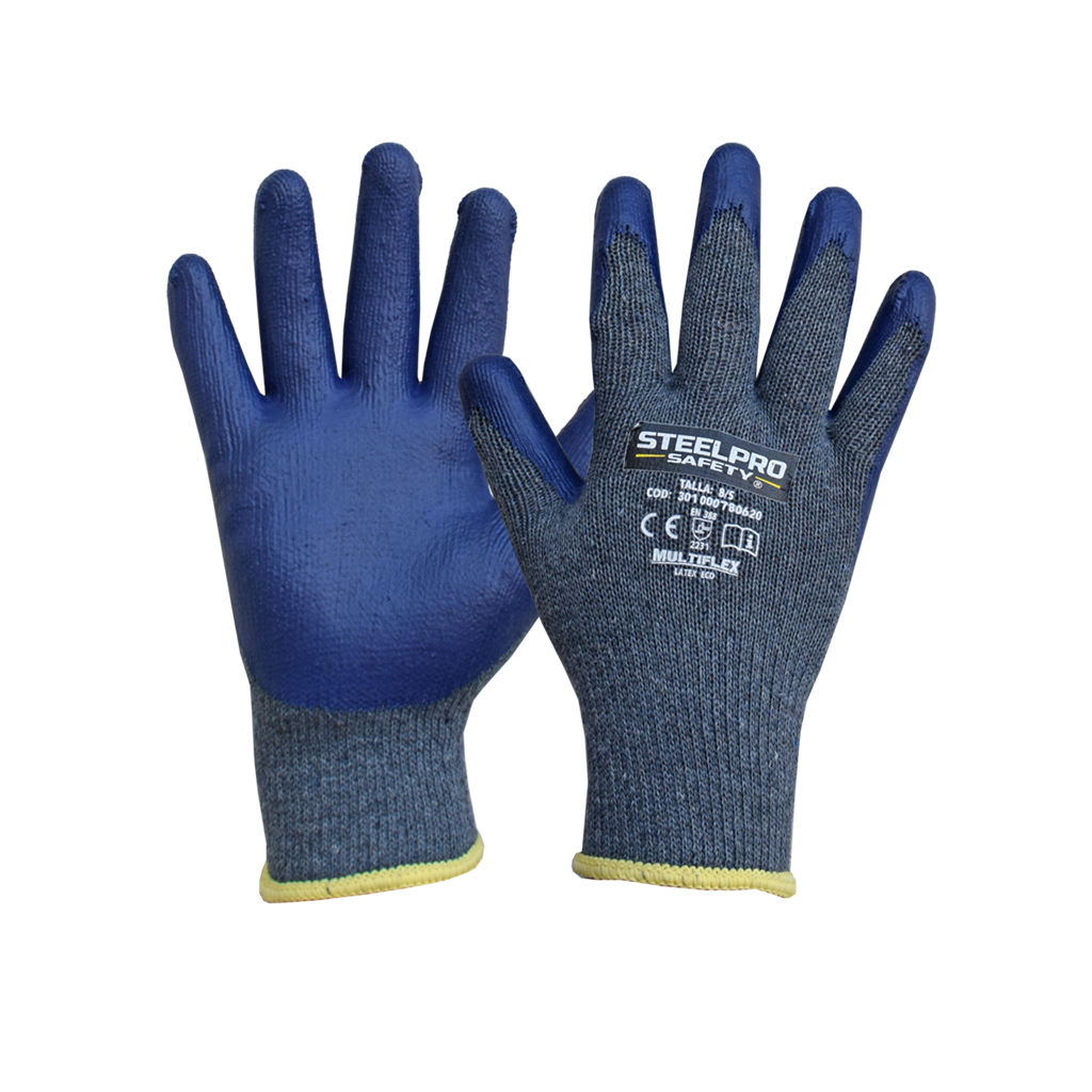 GUANTE MULTIFLEX LATEX ECO - STEELPRO