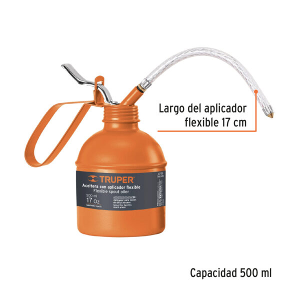 ACEITERA CON APLICADOR FLEXIBLE 500ML 14874 - TRUPER - Imagen 2
