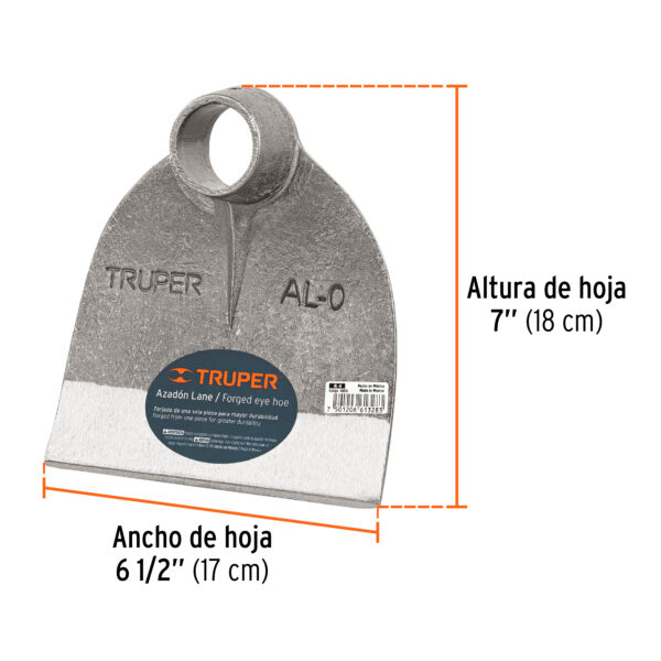 AZADON LANE N0 1.6LB 17X18CM 10600 - TRUPER - Imagen 2