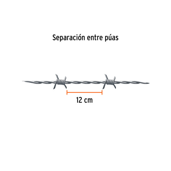ROLLO DE ALAMBRE DE PUAS 200M 103403 - TRUPER - Imagen 2