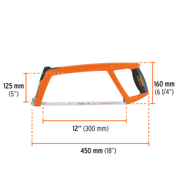 ARCO DE SIERRA PROFESIONAL 12" EXTRA PESADO 10232 - TRUPER - Imagen 2
