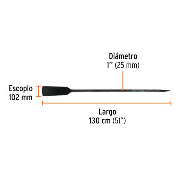 BARRETA AGRÍCOLA 1 1/16", 130cm, 6Kg, 19986 - TRUPER - Imagen 2
