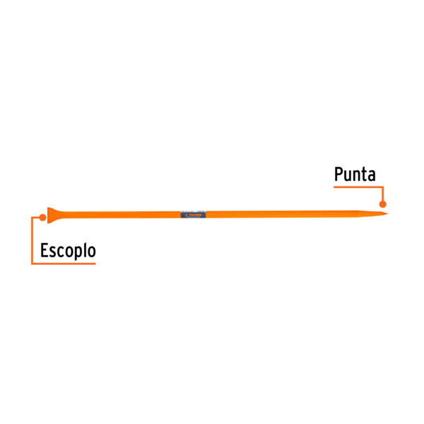 BARRETA HEXAGONAL DE PUNTA 7/8" X 125cm 3.9Kg. 10753 - TRUPER - Imagen 3