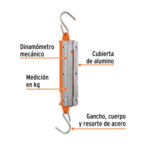 BALANZA ROMANA DE RESORTE 100KG 17088 - TRUPER - Imagen 2