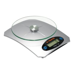 BALANZA DIGITAL 5KG P/ COCINA C/ PLATO DE VIDRIO 15160 - TRUPER