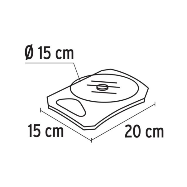 BALANZA DIGITAL 5KG P/ COCINA C/ PLATO DE VIDRIO 15160 - TRUPER - Imagen 3