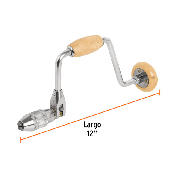 BERBIQUI PROFESIONAL TALADRO MANUAL 12"  10970 - TRUPER - Imagen 2