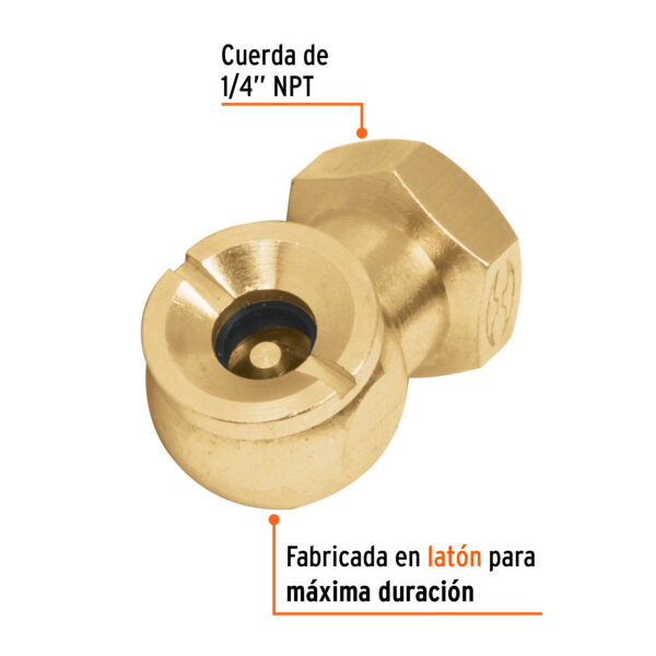 CABEZAL INFLADORA DE LLANTAS HEMBRA, 1/4 NPT, 19088 - TRUPER - Imagen 2