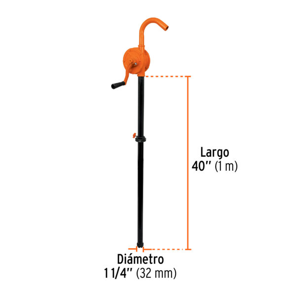 BOMBA EXTRACTORA DE ACEITE, TUBO 1 1/4", 100CM, 10067 - TRUPER - Imagen 2