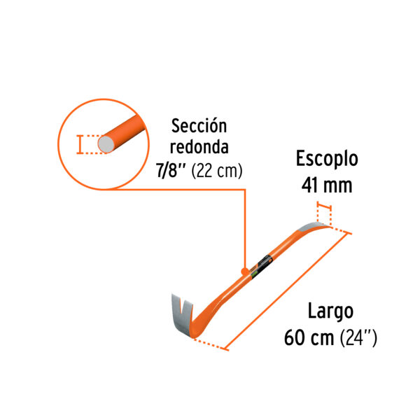 PATA DE CABRA 7/8", 60cm, 2.2Kg, 102649 - TRUPER - Imagen 2