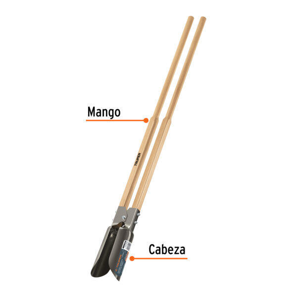 CAVADOR ATLAS, MANGO DE MADERA 45" 11973 - TRUPER - Imagen 3