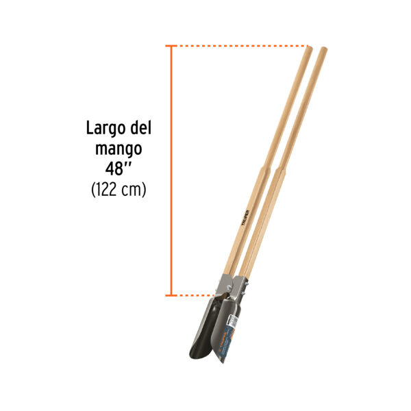 CAVADOR ATLAS, MANGO DE MADERA 45" 11973 - TRUPER - Imagen 2