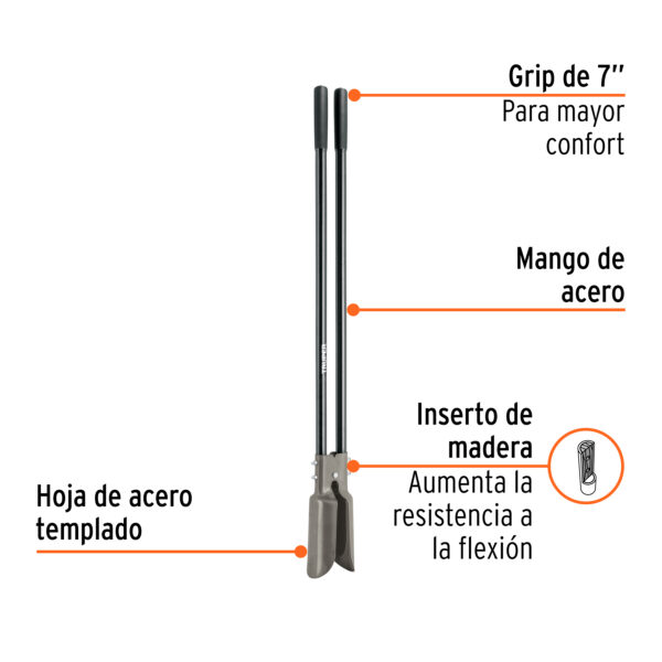 CAVADOR ATLAS, MANGO DE ACERO 45" 11131 - TRUPER - Imagen 3