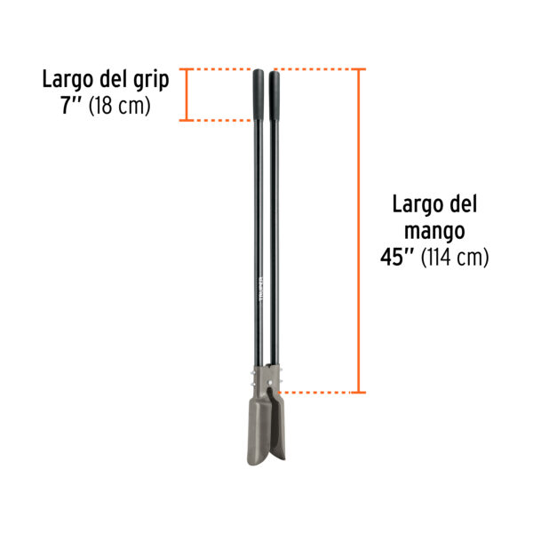 CAVADOR ATLAS, MANGO DE ACERO 45" 11131 - TRUPER - Imagen 2