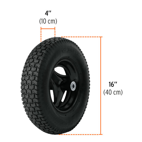 CARRETILLA 16L, 580KG, REFORZADO CALIBRE 20, 11752 - TRUPER - Imagen 3