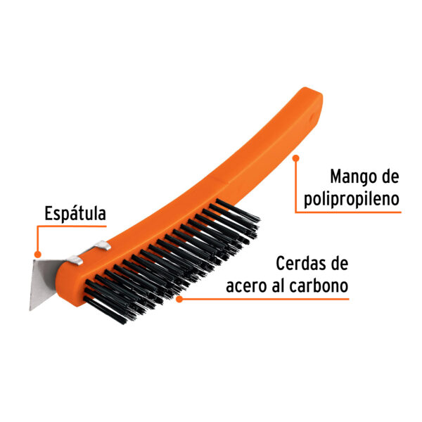 CEPILLO CON CERDAS DE ACERO 51 PINCELES 11539 - TRUPER - Imagen 3