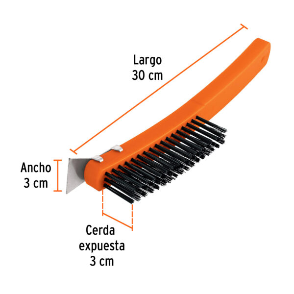 CEPILLO CON CERDAS DE ACERO 51 PINCELES 11539 - TRUPER - Imagen 2