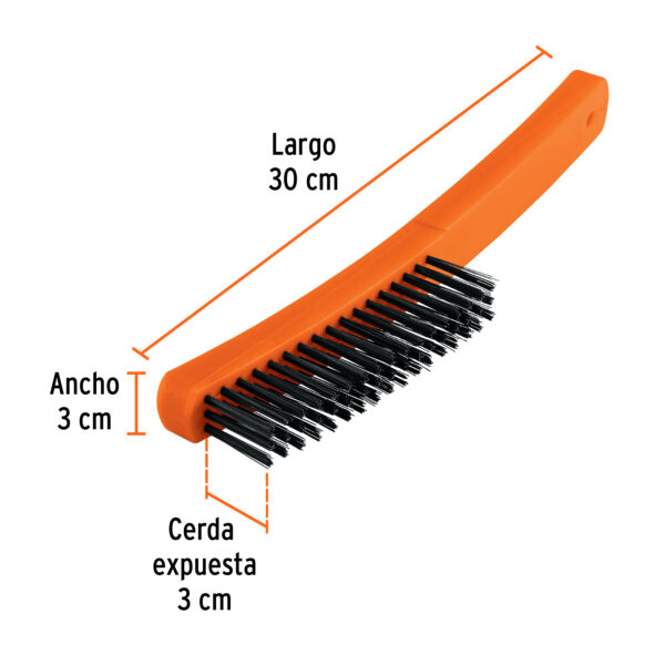 CEPILLO CON CERDAS DE ACERO 51 PINCELES 11553 - TRUPER - Imagen 2