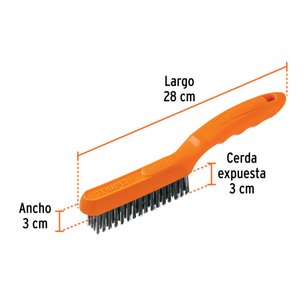 CEPILLO CON CERDAS DE ACERO 64 PINCELES 11559 - TRUPER - Imagen 2