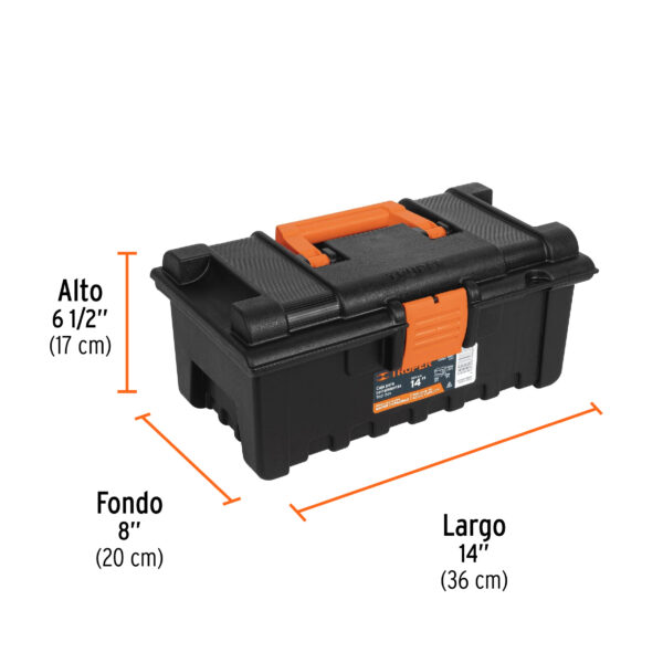 CAJA PARA HERRAMIENTAS 14" C/ CHAROLA 19854 - TRUPER - Imagen 2