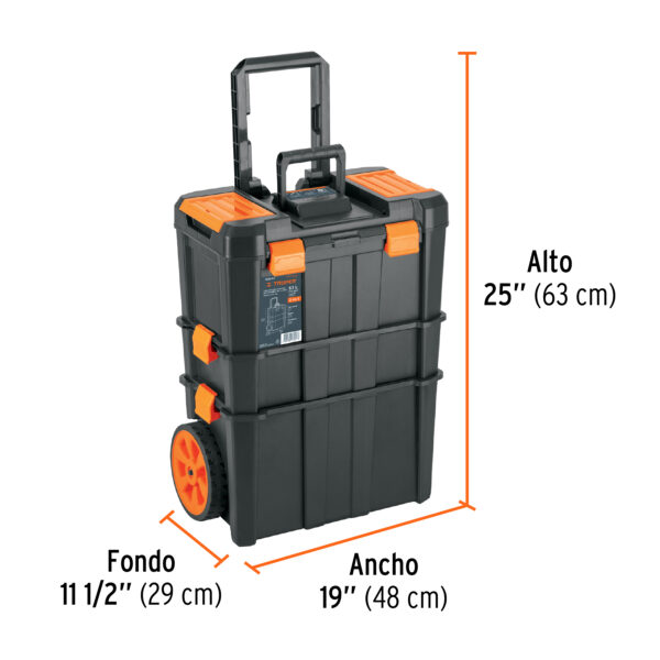 CAJA PARA HERRAMIENTAS 53L 3 EN 1 C/ RUEDAS 102644 - TRUPER - Imagen 2