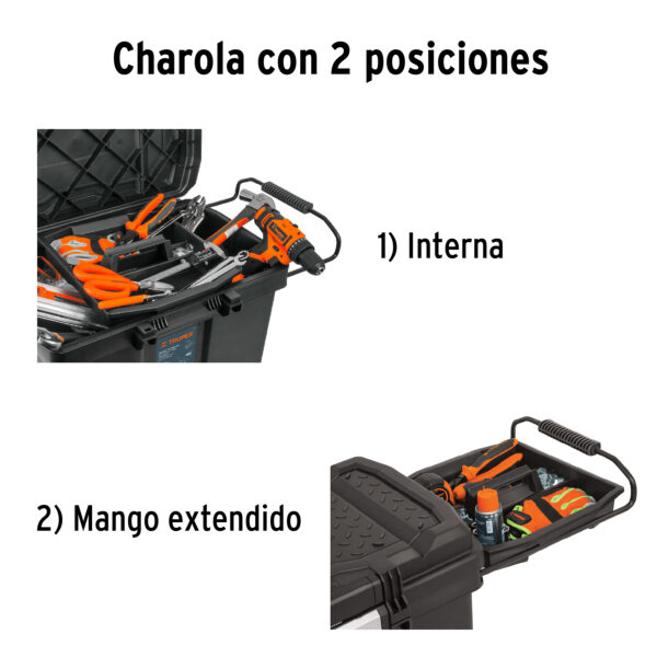 CAJA PARA HERRAMIENTAS 57L C/ RUEDAS 10902 - TRUPER - Imagen 4