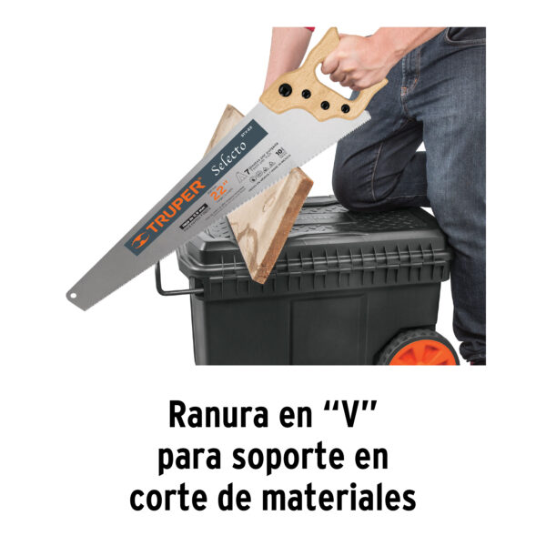 CAJA PARA HERRAMIENTAS 57L C/ RUEDAS 10902 - TRUPER - Imagen 5