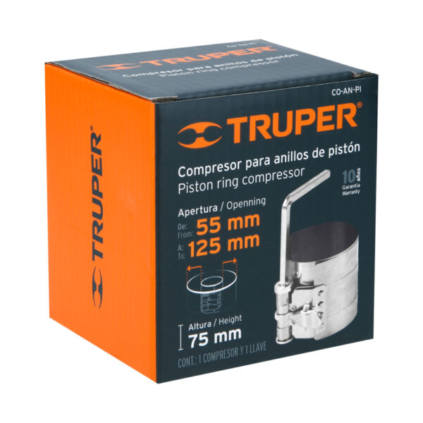COMPRESOR PARA ANILLOS DE PISTON, APERTURA 54MM A 127MM 14536 - TRUPER - Imagen 4