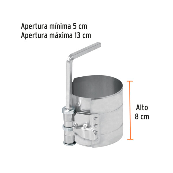 COMPRESOR PARA ANILLOS DE PISTON, APERTURA 54MM A 127MM 14536 - TRUPER - Imagen 2