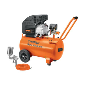 COMPRESORA DE AIRE 3.5HP, 50L, INC. MANGUERA Y PISTOLA 101744 - TRUPER